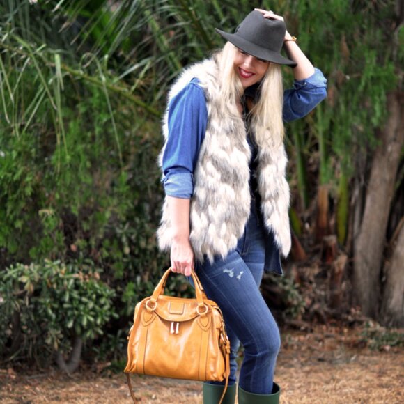 Free People Faux Fur vest - Picture 3 of 6